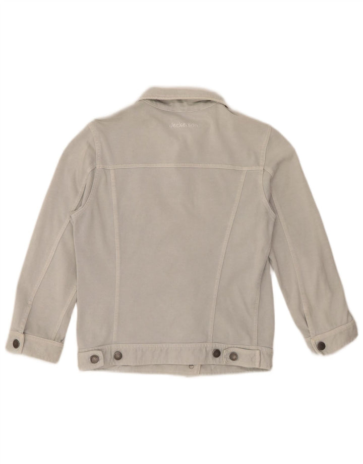 Jeckerson Chaqueta Bomber para Mujer UK 10 Small Azul Algodón