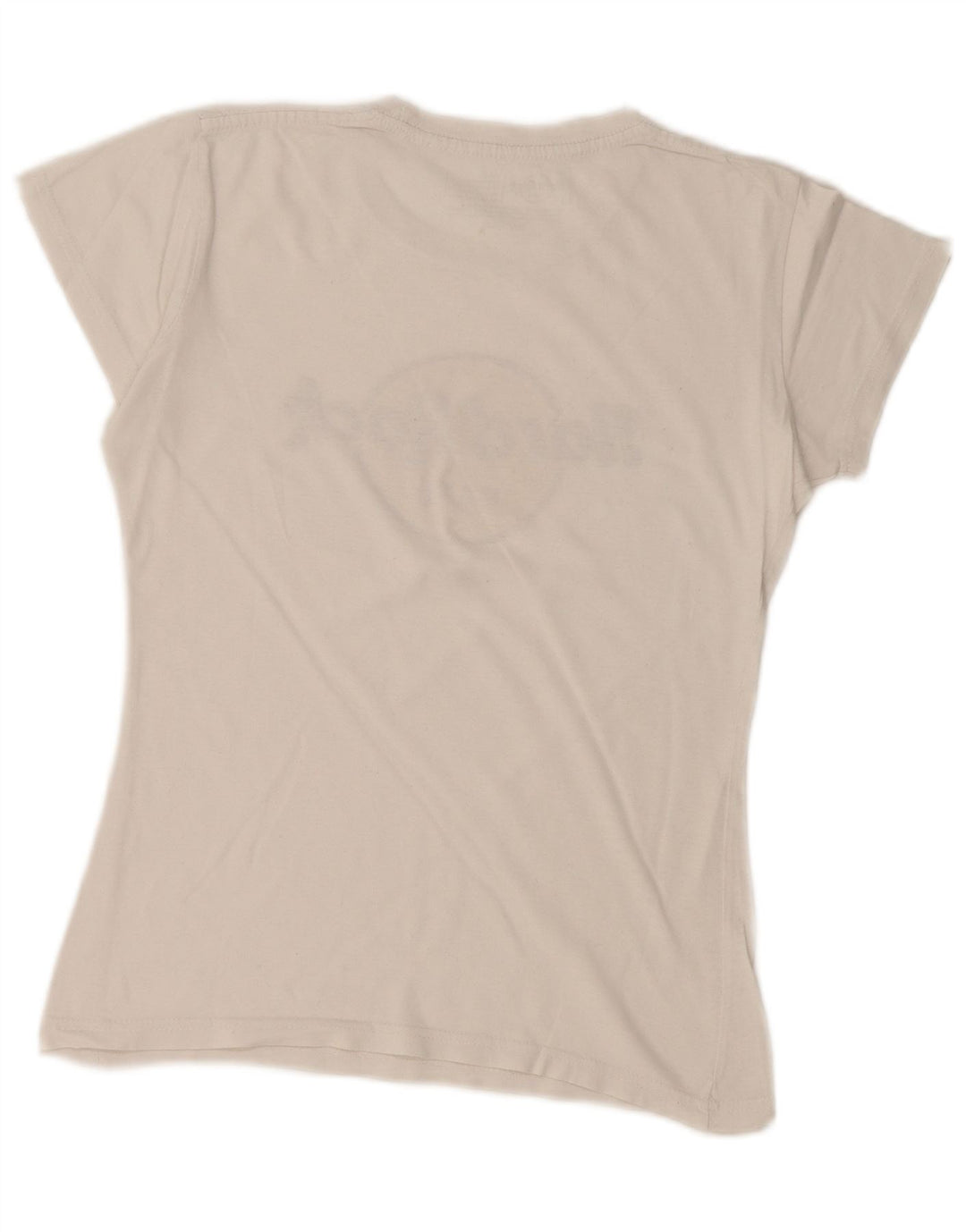 HARD ROCK CAFE Camiseta gráfica Paris para mujer Top UK 10 Small White Cotton