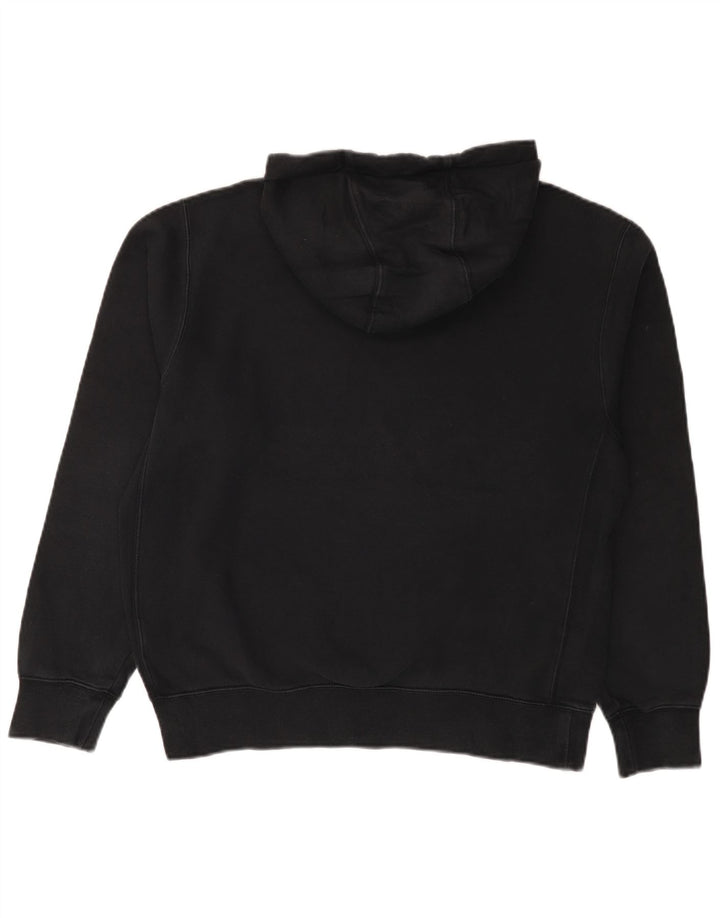 Nike Sudadera con capucha gráfica para hombre, jersey de algodón negro mediano