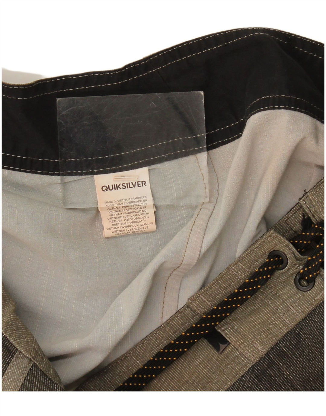 Quiksilver Bañador Hombre Poliéster Rayas Gris Grande