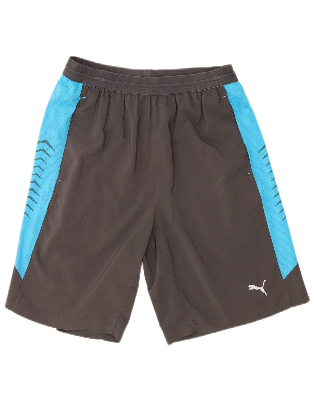 Pantalones cortos deportivos Puma para hombre Gris medio Colorblock Poliéster