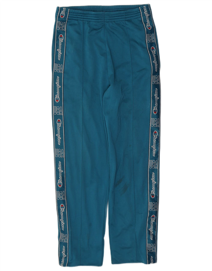 CHAMPION Pantalones de chándal con estampado gráfico para hombre azul pequeño