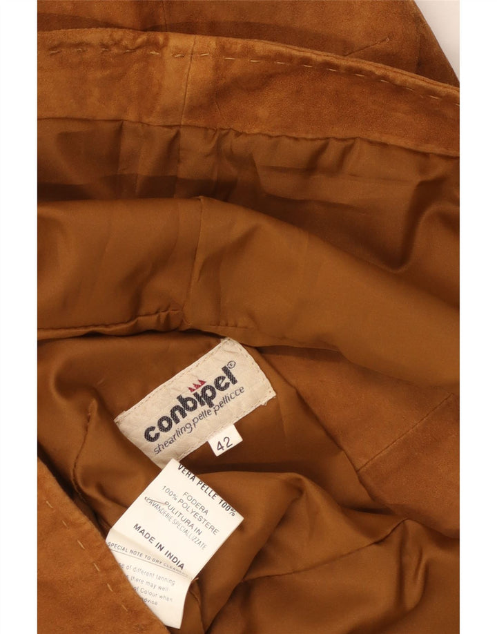 Chaleco Mujer Conbipel Ante IT 42 Cuero Marrón Medio