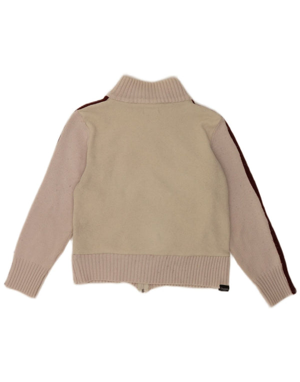 Kappa - Chaqueta polar para mujer, talla S, color beige, poliéster, deportiva