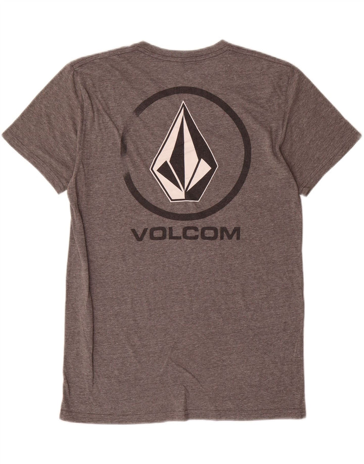 Volcom Camiseta gráfica para hombre Top Small Grey Cotton