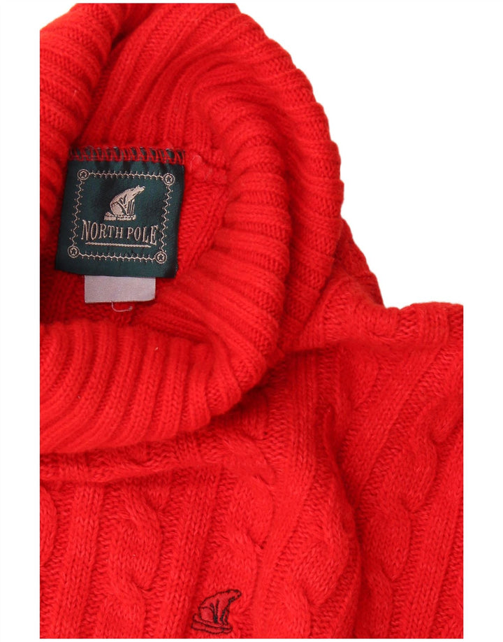 North Pole - Jersey con cuello vuelto para mujer, talla 40, XL, color rojo
