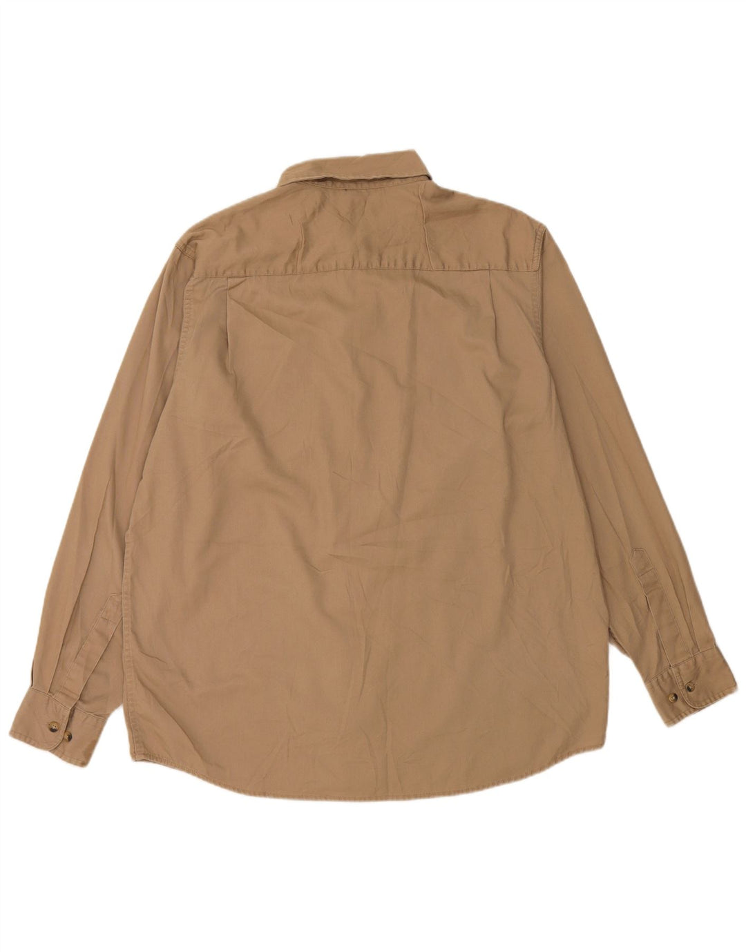 Camisa Wrangler Hombre Grande Algodón Beige
