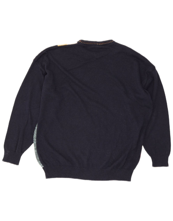Signe Incognito Mens By C&A Crew Neck Jumper Sweater Grande Azul Marino