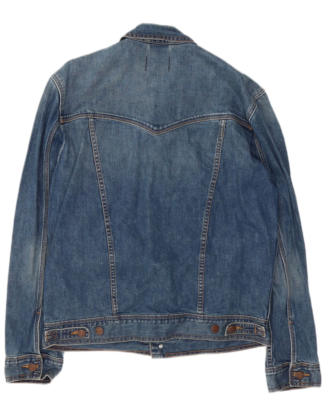 Wrangler Chaqueta vaquera informal para hombre UK 40 Large Algodón azul