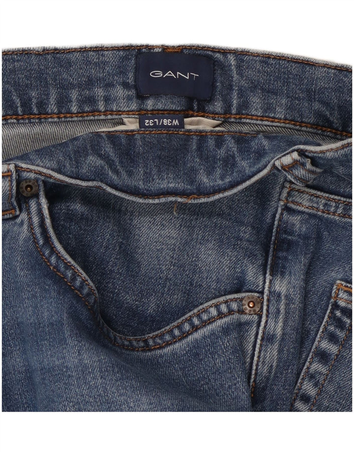GANT Vaqueros rectos para hombre W38 L32 Algodón azul