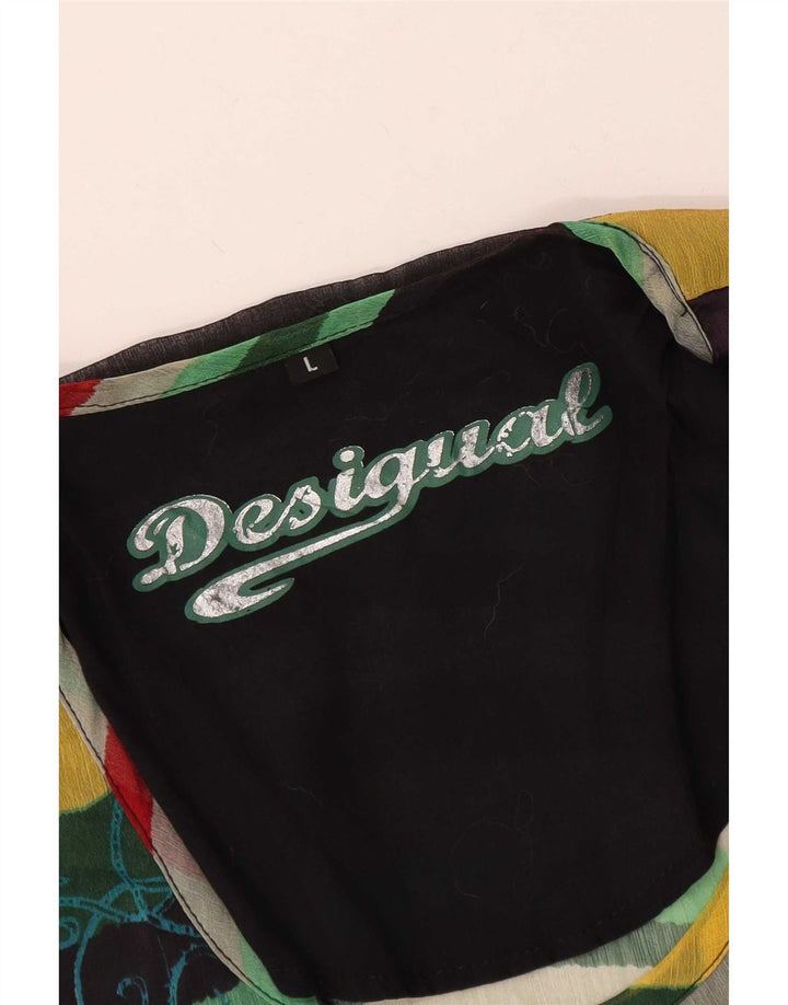 Desigual Blusa extragrande para mujer Reino Unido 46 Grande Rayas multicolores