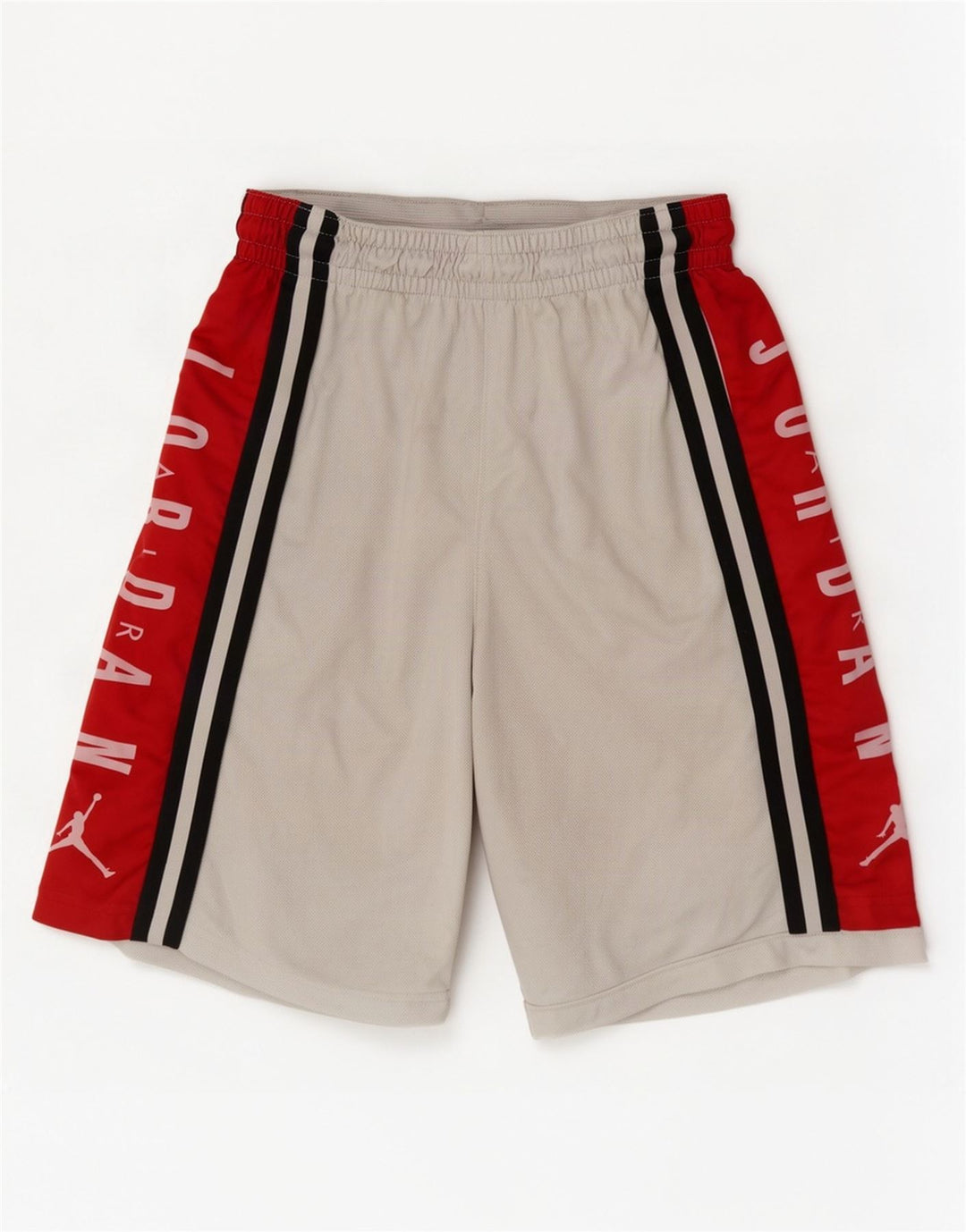 Shorts deportivos con estampado Jordan para hombre Poliéster color block blanco mediano