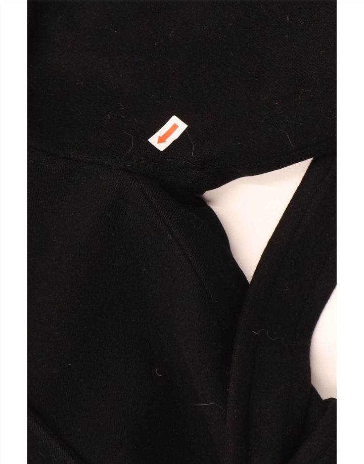 Lineaemme Abrigo cruzado para mujer UK 8 Small Lana negra
