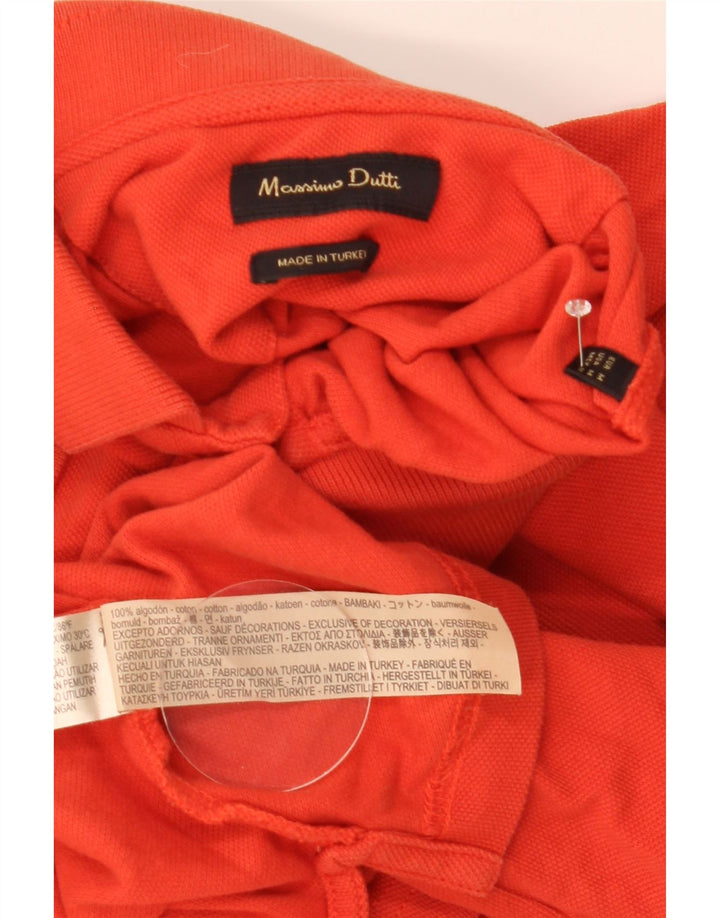 Polo Massimo Dutti Hombre Algodón Naranja Medio
