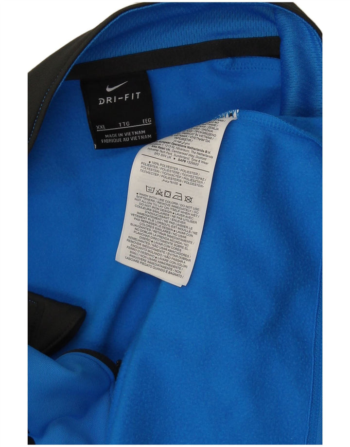 Nike Dri Fit Graphic Pullover Chándal Top 2XL Azul Colorblock