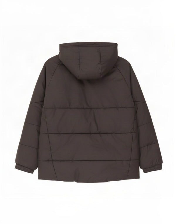 Adidas Chaqueta acolchada con capucha para niños 9-10 años Negro Poliéster
