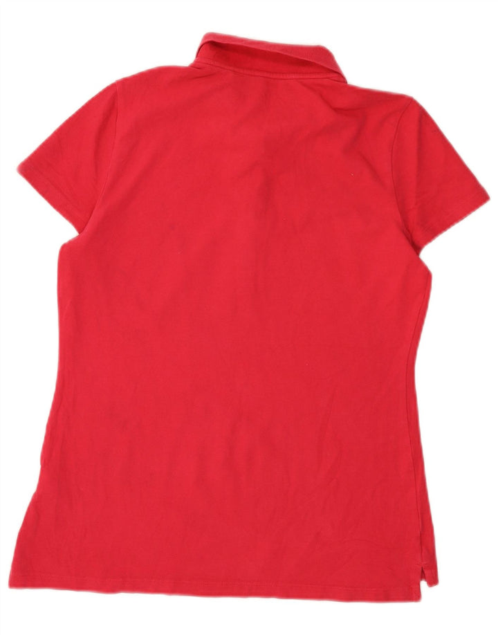 TOMMY HILFIGER Polo de ajuste clásico para mujer UK 40 Algodón rojo mediano
