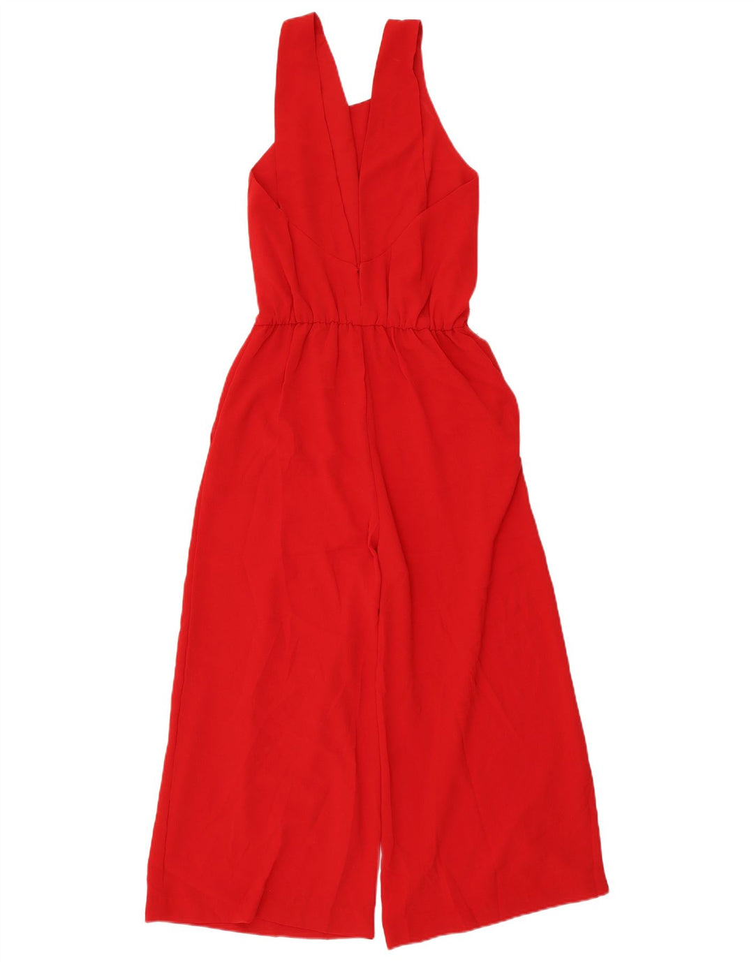 Zara Mujer Mono Sin Mangas UK 6 XS Poliéster Rojo