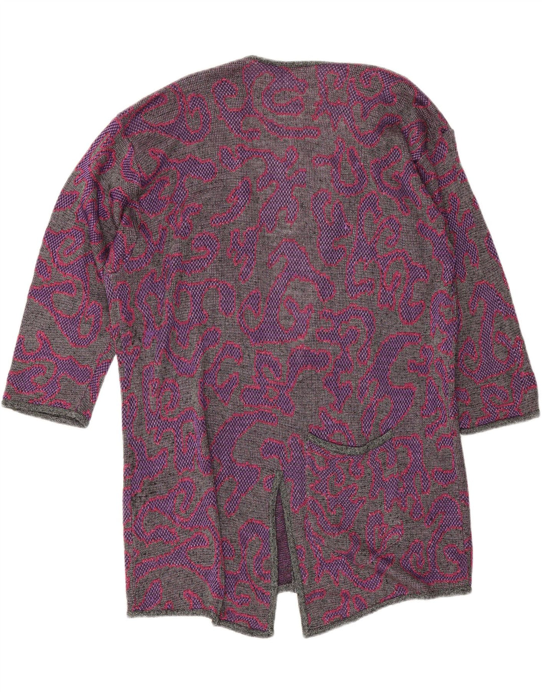Di Bari Cárdigan con estampado abstracto para mujer IT 40 Small Purple
