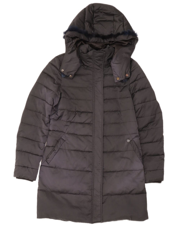 Nero Giardini Chaqueta Acolchada Mujer Con Capucha IT 42 Medium Negro Poliéster