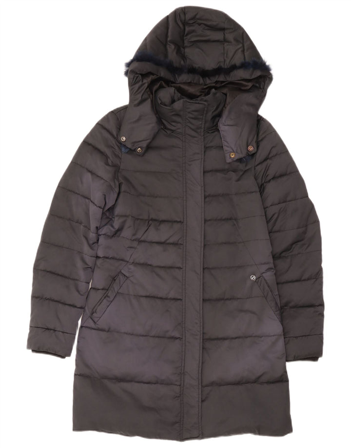Nero Giardini Chaqueta Acolchada Mujer Con Capucha IT 42 Medium Negro Poliéster