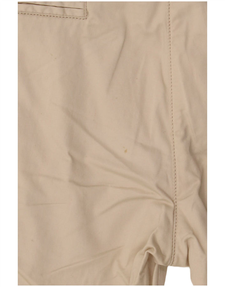 ELLESSE Pantalones cortos chinos para mujer IT 42 Medium W30 Algodón beige
