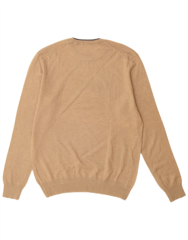 Asociación de Polo de EE. UU. Jersey De Cuello Redondo Beige Medio Hombre