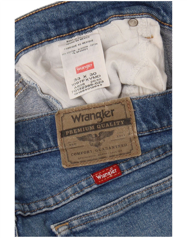 Vaqueros Wrangler Hombre Rectos W33 L30 Algodón Azul
