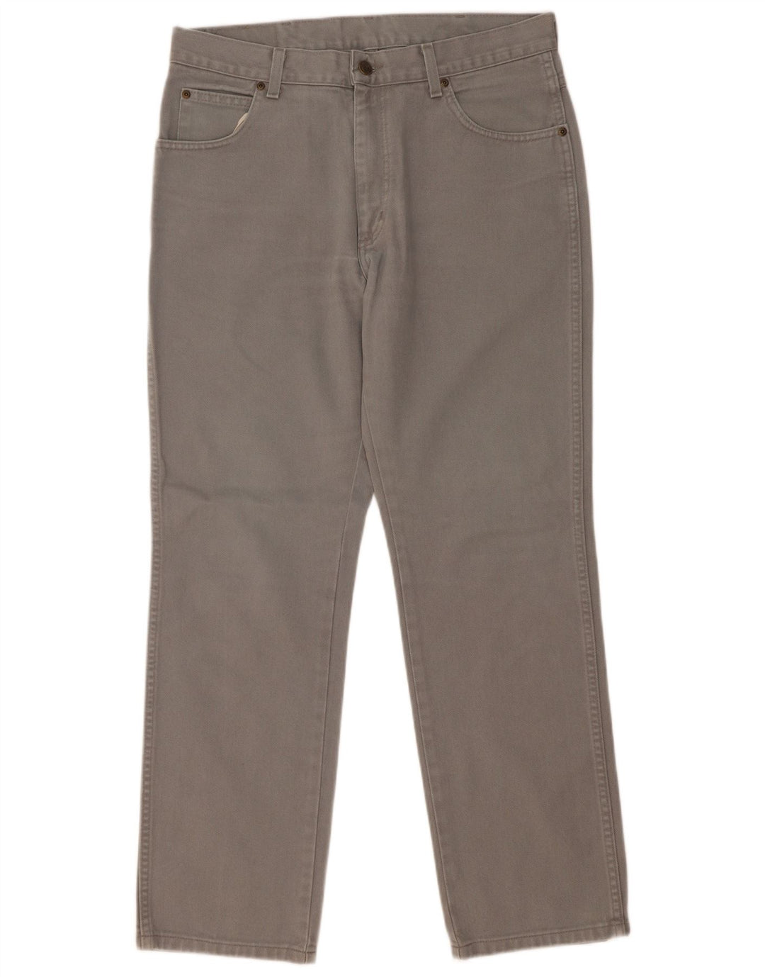 Wrangler Vaqueros rectos de corte regular para hombre W34 L30 Algodón gris