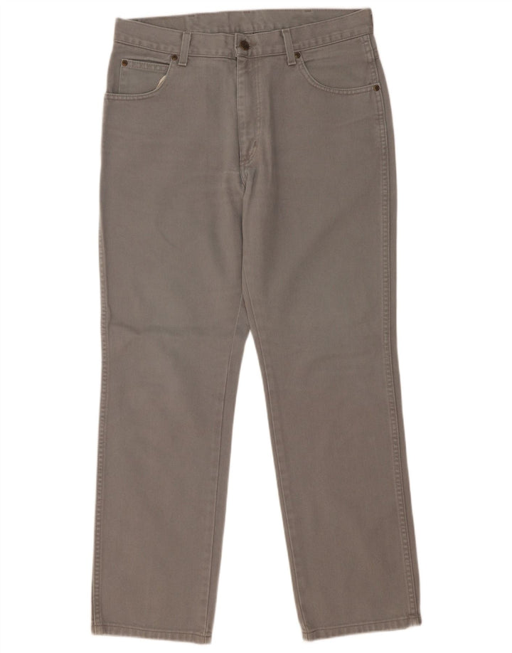 Wrangler Vaqueros rectos de corte regular para hombre W34 L30 Algodón gris