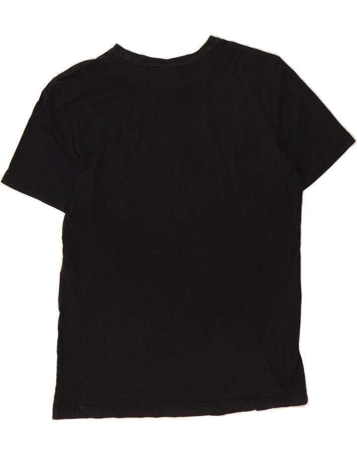 RUSSELL ATHLETIC Mens Graphic T-Shirt Top Medium Black Cotton Vintage Russell Athletic and Second-Hand Russell Athletic from Messina Hembry 