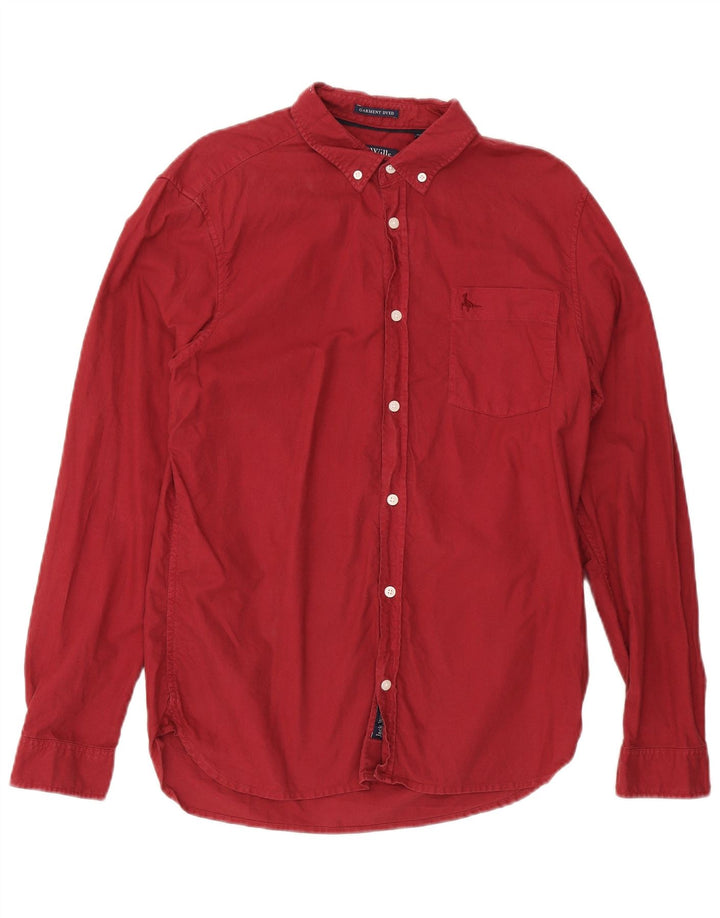 Camisa Jack Wills Hombre Mediana Roja