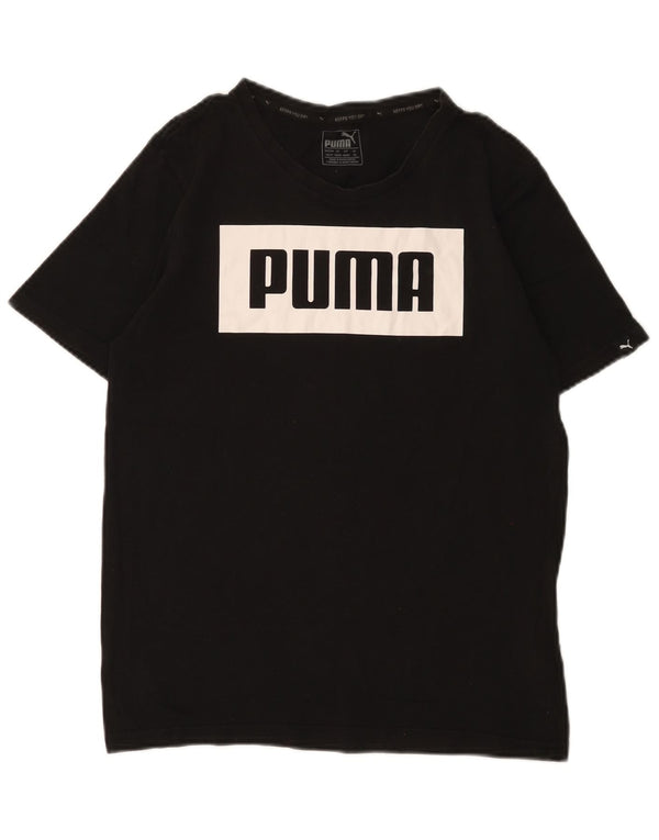 Puma Camiseta gráfica para hombre Top XS Algodón negro