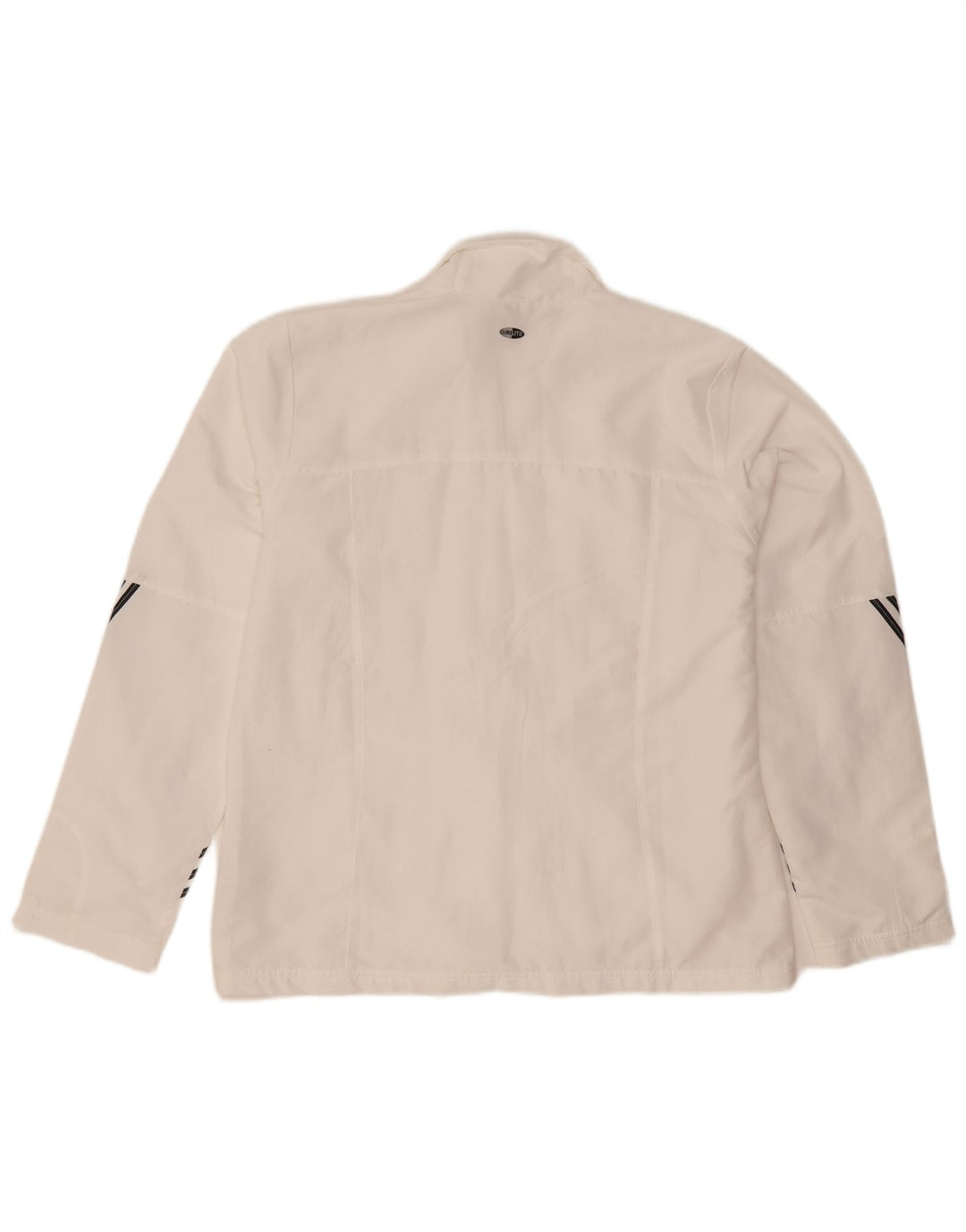 Adidas Mujer Climalite Chándal Top Chaqueta UK 16 Grande Blanco Poliéster