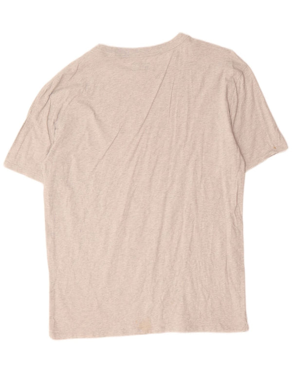 Guess Camiseta gráfica para hombre Top grande de algodón moteado gris