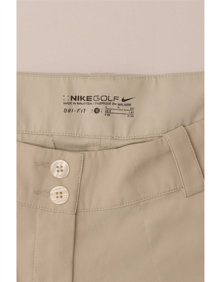 Nike Pantalones cortos chinos Dri Fit para hombre UK 8 Small W30 Beige Poliéster