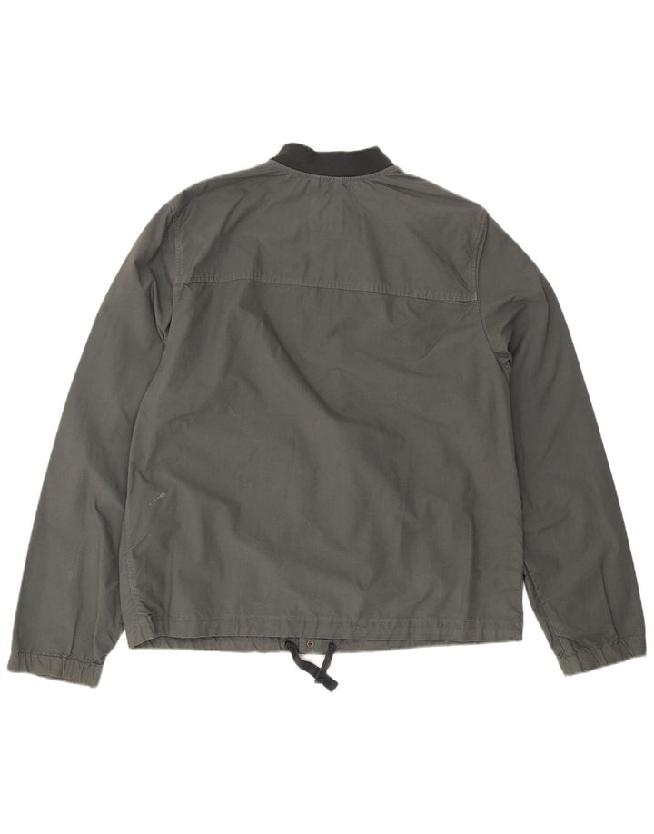 Gap Chaqueta Bomber para Hombre UK 40 Grande Algodón Gris