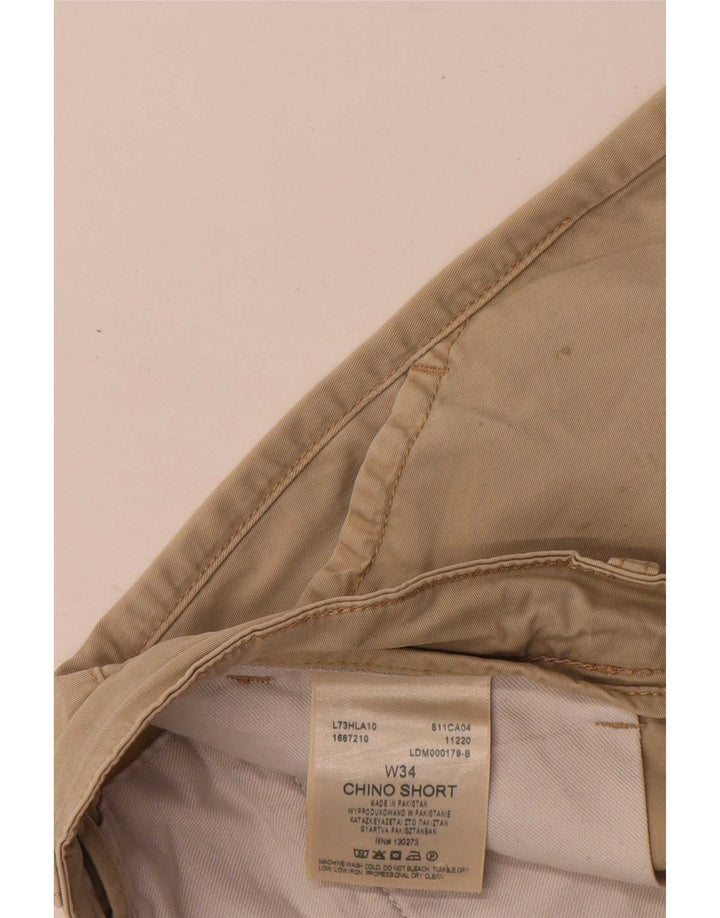 Lee Mens Chino Shorts W34 Grande Algodón Beige