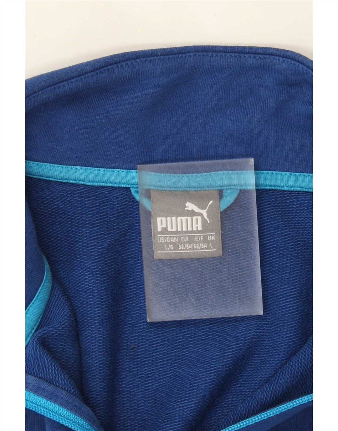 Puma Mens Graphic Chándal Top Chaqueta Grande Azul