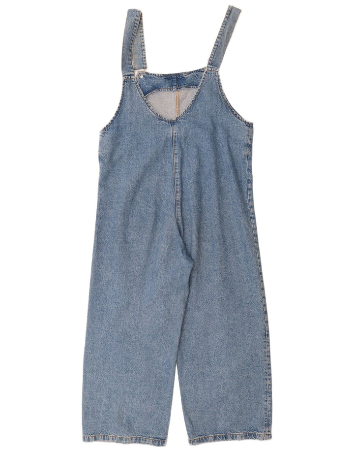Zara Mujer Denim Mono UK 12 Algodón Azul Medio