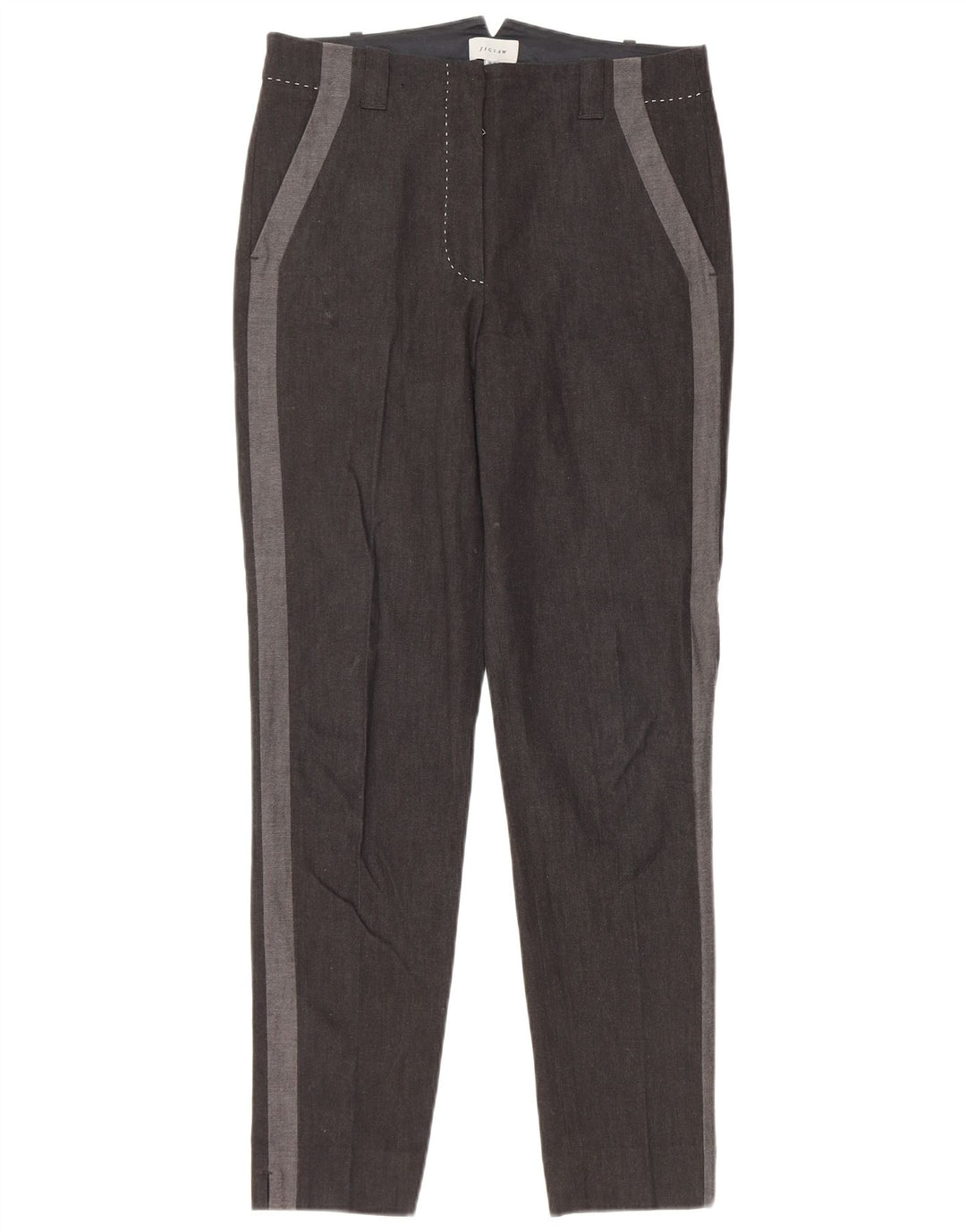 JIGSAW Pantalones chinos ajustados para mujer UK 10 Small W30 L29 Black Colourblock