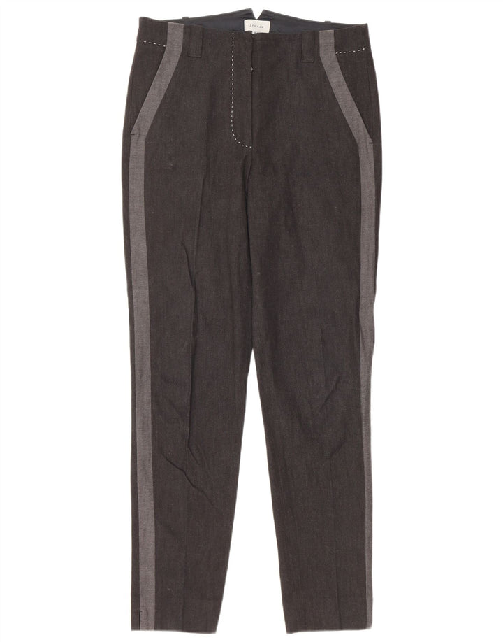 JIGSAW Pantalones chinos ajustados para mujer UK 10 Small W30 L29 Black Colourblock