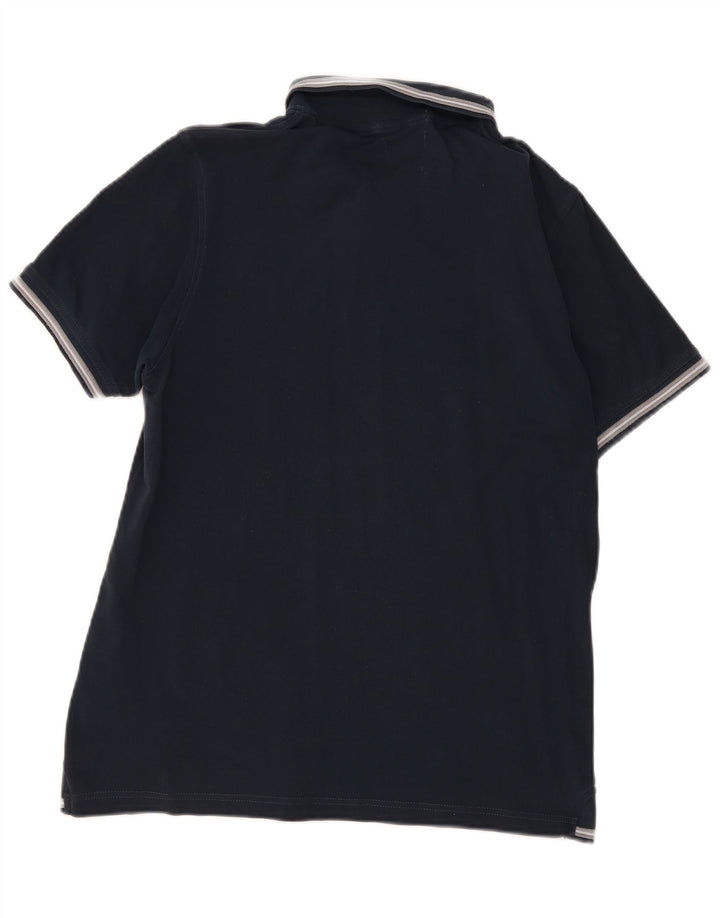 Marlboro Classics Polo Slim Fit para hombre, talla grande, azul marino