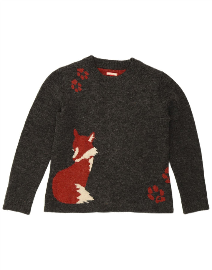 Joe Browns Suéter tipo jersey con cuello redondo para mujer UK 12 Acrílico gris medio