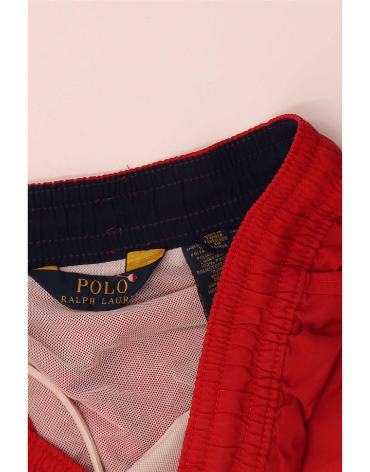 Polo Ralph Lauren Hombre Bañador Shorts Mediano Rojo Poliéster