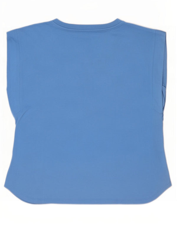 Benetton Camiseta Sin Mangas Mujer ES 40 XL Algodón Azul