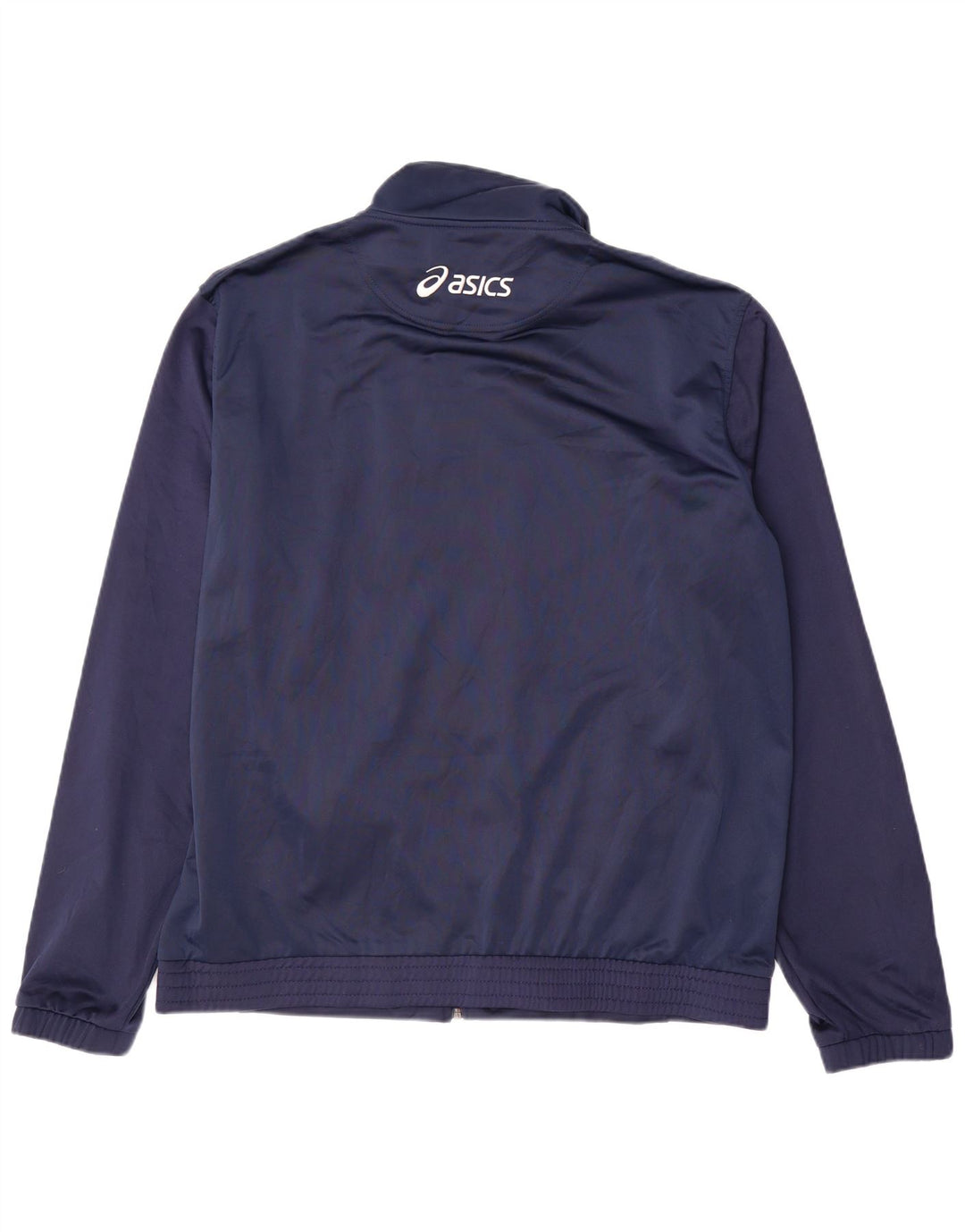 ASICS Chaqueta de chándal gráfica para hombre 3XL Azul marino Colorblock