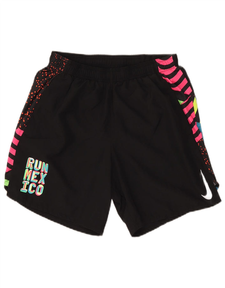 Nike Dri Fit Graphic - Pantalones cortos deportivos para mujer, talla pequeña, color negro