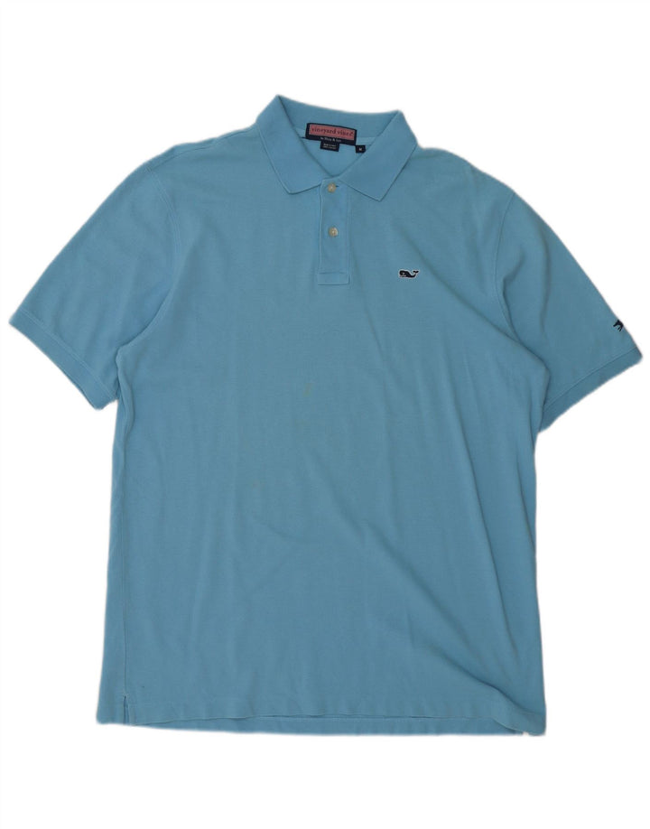 VINEYARD VINES Polo Hombre Algodón Azul Medio