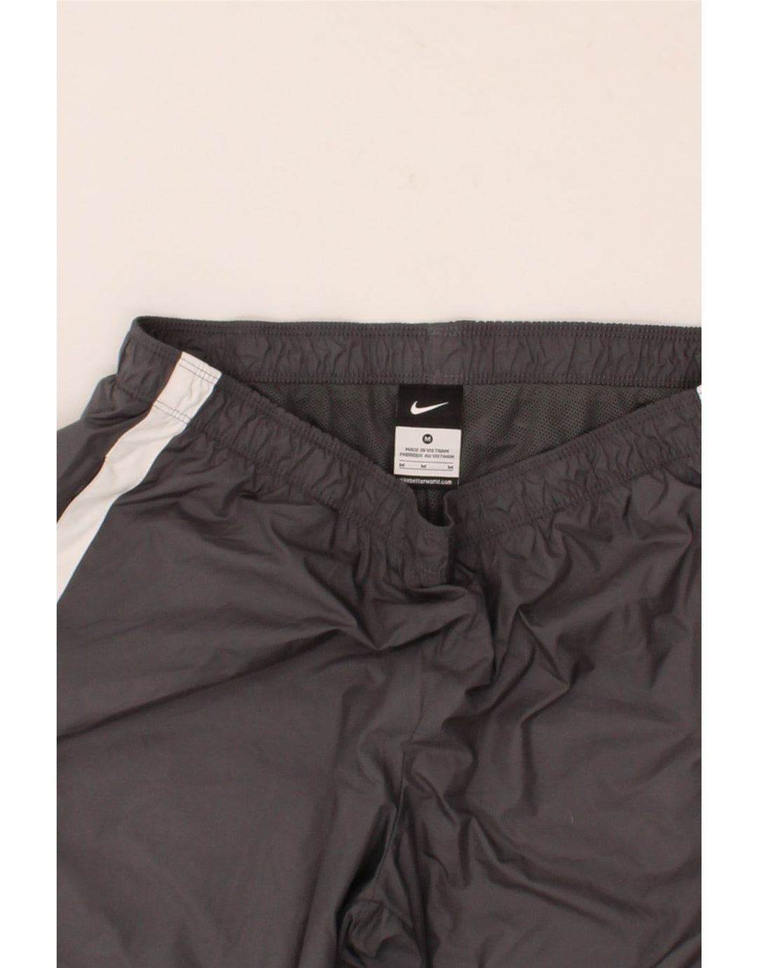 NIKE Mens Capri Tracksuit Trousers Medium  Grey Colourblock Polyester Vintage Nike and Second-Hand Nike from Messina Hembry 